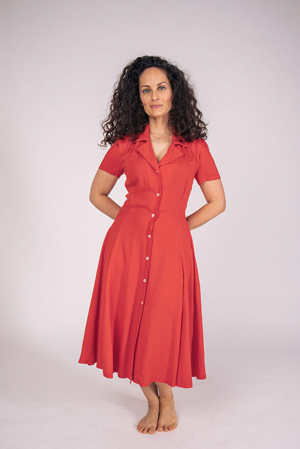 robe zerna rouge ecoresponsable